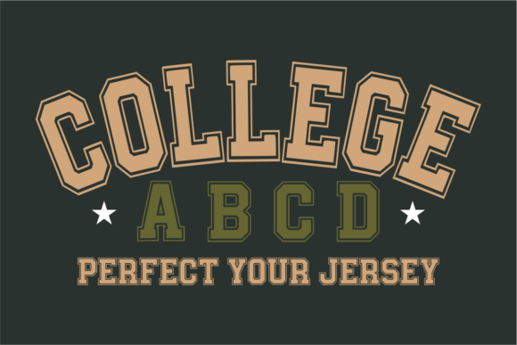 College Abcd: The Typeface That Scores Big on Athletic Designs