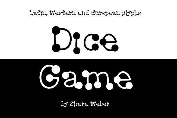 Dice Game: A Playful Font for Creative Projects