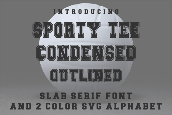 Dynamic Typography: Sporty Tee Condensed Outlined in Action