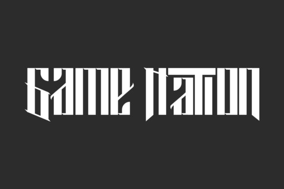 Game Nation: The Bold Blackletter for Striking Brand Identities