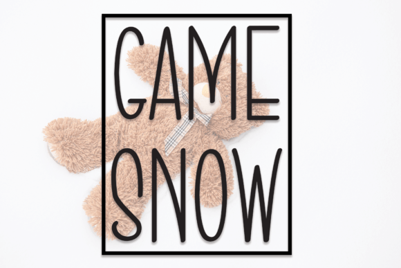 Game Snow: A Handwritten Font for Creative Projects