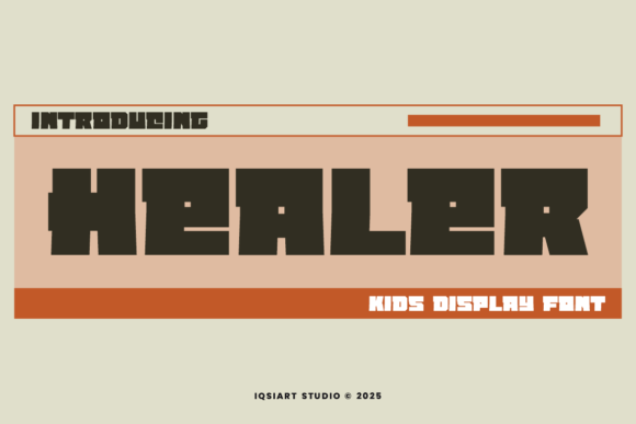 Healer: A Bold, Playful Typeface for Modern Brands