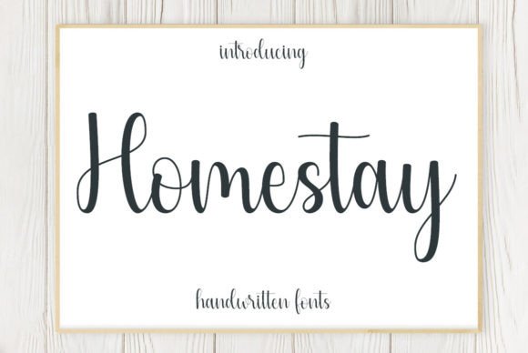Homestay: A Brush Script for Modern Branding