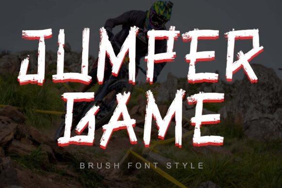 Jumper Game: A Brush Font with Bold, Modern Energy