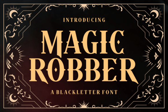 Magic Robber: A Typeface for Enchanted Autumn Projects