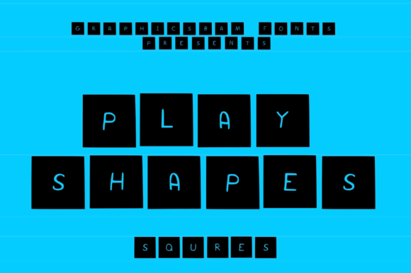 Play Shapes Squares: A Font with Built-In Personality