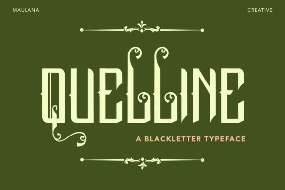 Quelline: A Medieval Gothic Font with Modern Versatility