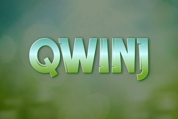 Qwinj: A Bold Gothic Font with Cartoon Charm