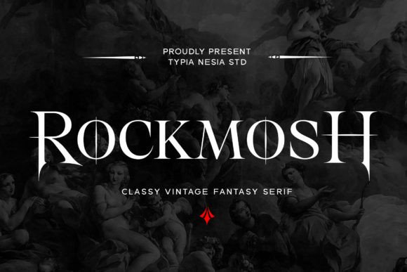 Rockmosh: A Typeface for Dark Fantasy and Gothic Branding