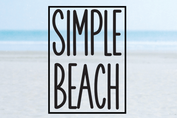 Simple Beach: A Display Font That Brings Coastal Charm to Your Projects
