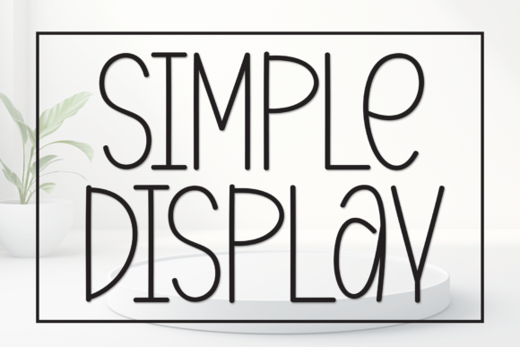Simple Display: The Handwritten Font for Modern Minimalist Design