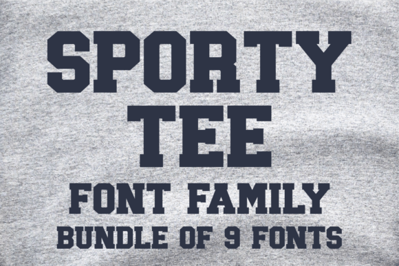 Sporty Tee Family: Your Go-To for Bold, Athletic Typography