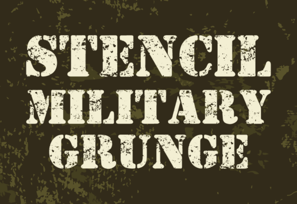 Stencil Military Grunge: Bold Typography for Impactful Branding