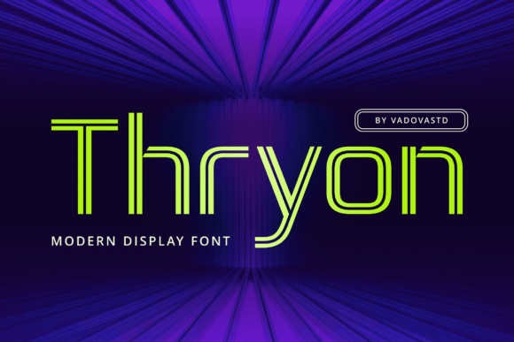 Thryon: A Cyberpunk Typeface for Digital-First Design